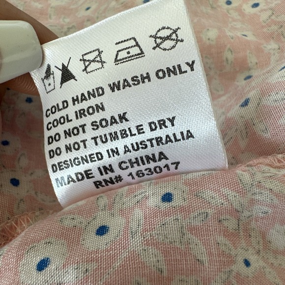 Princess Polly Mini Skirt Crop Top Matching Set Women 8 Pink White Floral Ruffle - Picture 11 of 12